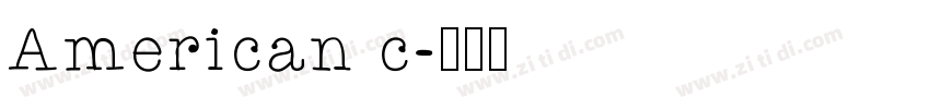 American c字体转换